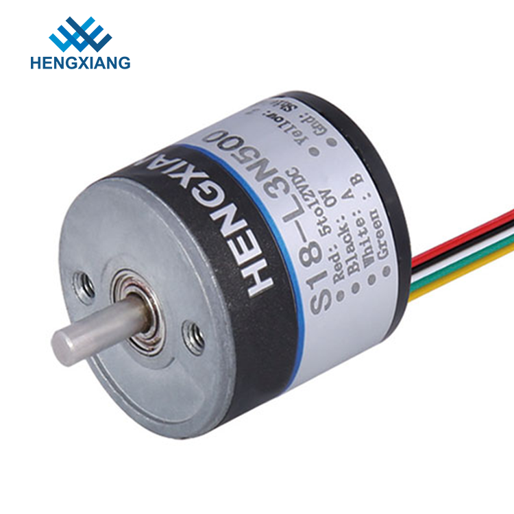 S18-L3NH60 NPN OD18mm Solid Shaft 2.5mm 60ppr 3.3V Mini Rotary Encoder
