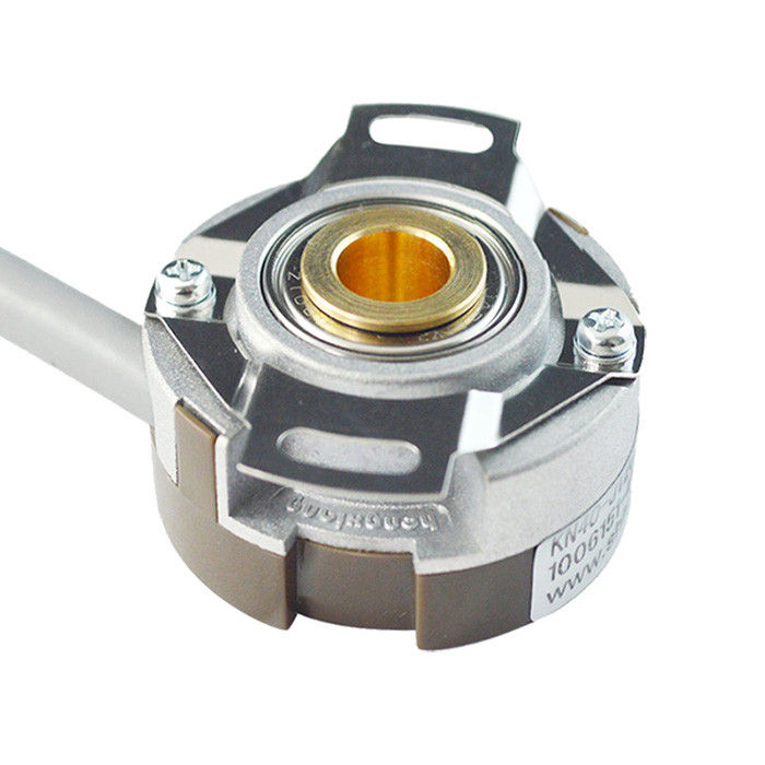 Hollow Shaft Cone Hole Miniature Rotary Encoder 5000 Ppr Taper Shaft 9.54mm 8 Poles KN40